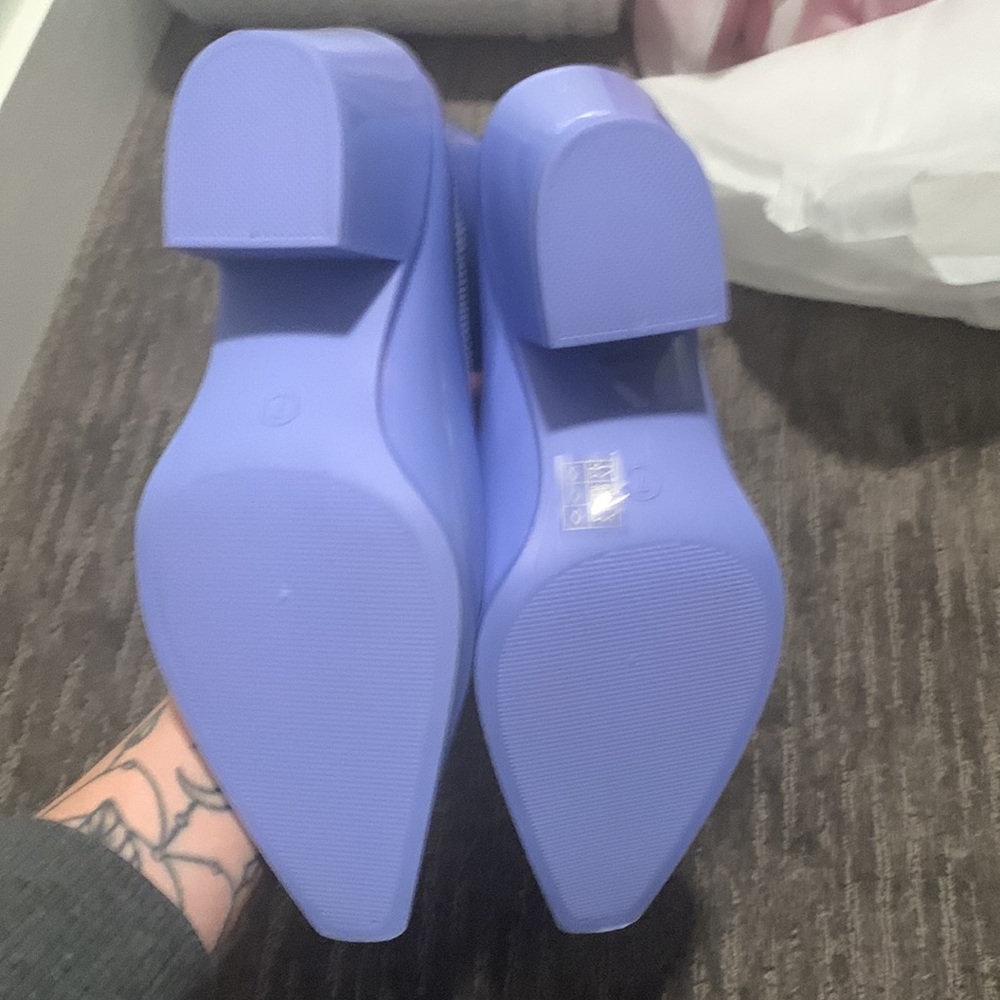 Jeffrey Campbell NEW Lilac Thunderstorm Cowboy Western Rain Boots - Picture 6 of 6